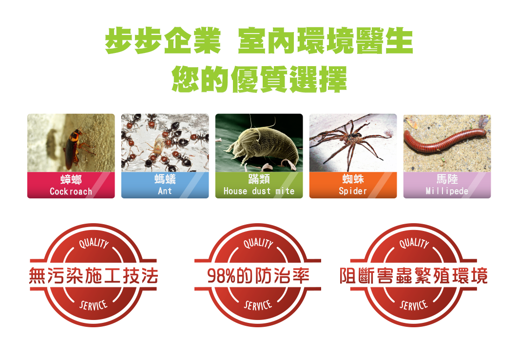 步步企業，室內環境醫生，您的優質選擇